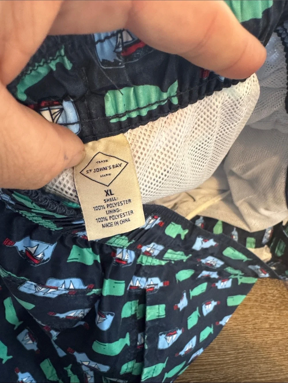 St. John’s bay swim trunks XL
